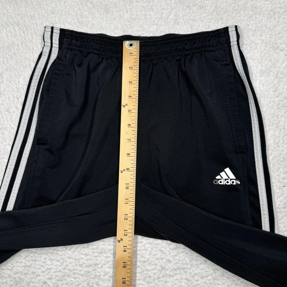 Adidas Prime Green Athletic Striped Track Pants Black Men's Size Medium
